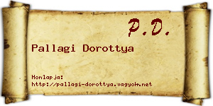 Pallagi Dorottya névjegykártya